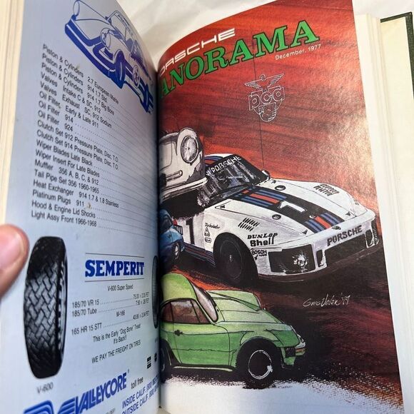 Porsche Panoramic Hardcover Bounded Magazines Vintage 1977 JAN-Dec  PCA - Picture 15 of 15